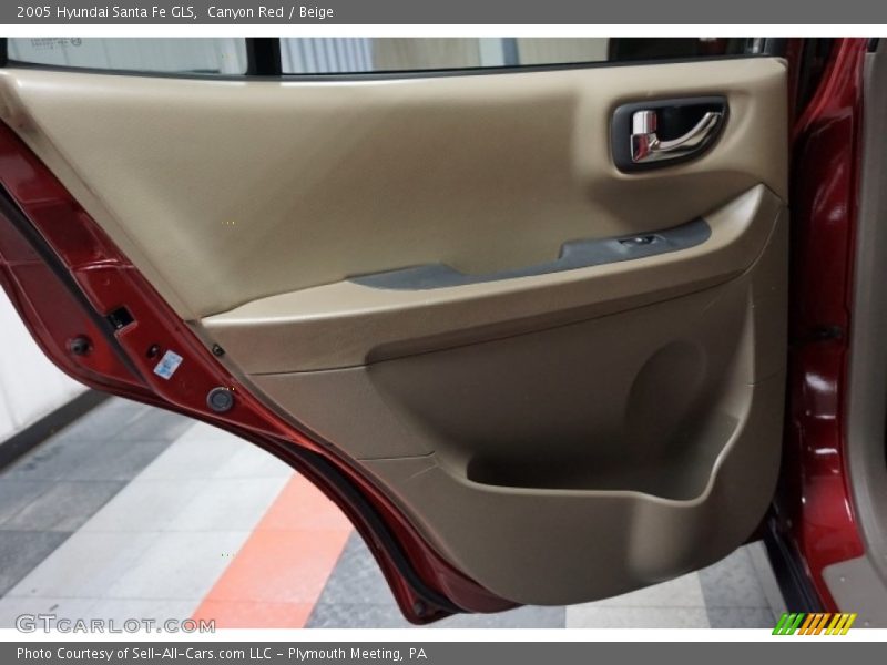 Canyon Red / Beige 2005 Hyundai Santa Fe GLS
