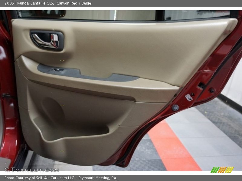 Canyon Red / Beige 2005 Hyundai Santa Fe GLS