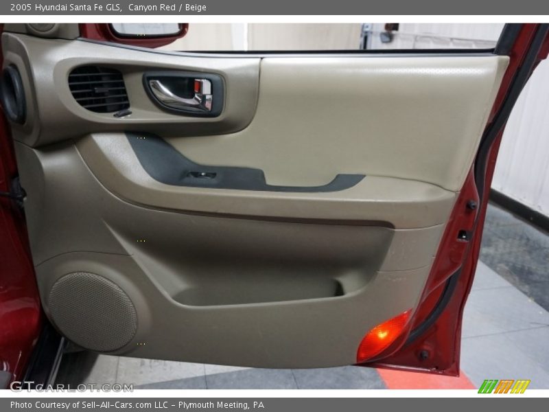 Canyon Red / Beige 2005 Hyundai Santa Fe GLS