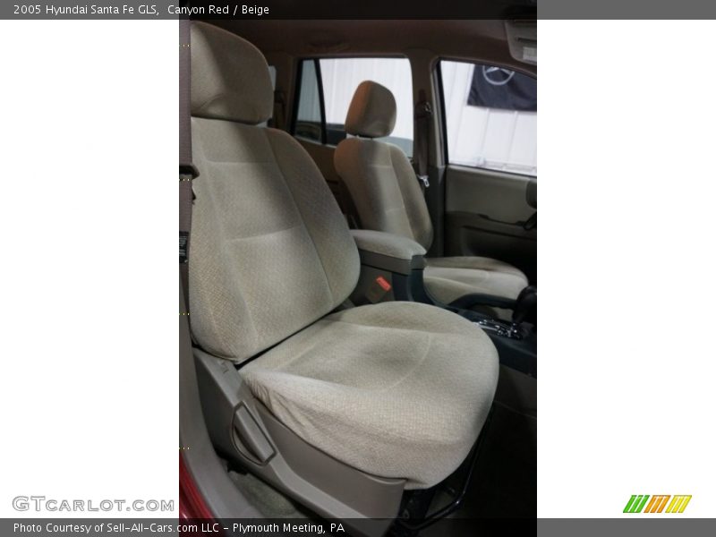Canyon Red / Beige 2005 Hyundai Santa Fe GLS