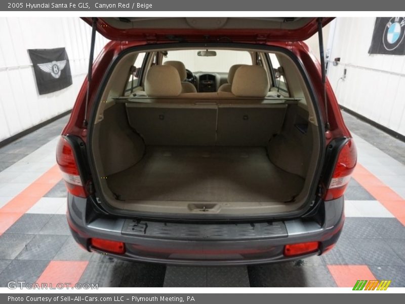 Canyon Red / Beige 2005 Hyundai Santa Fe GLS