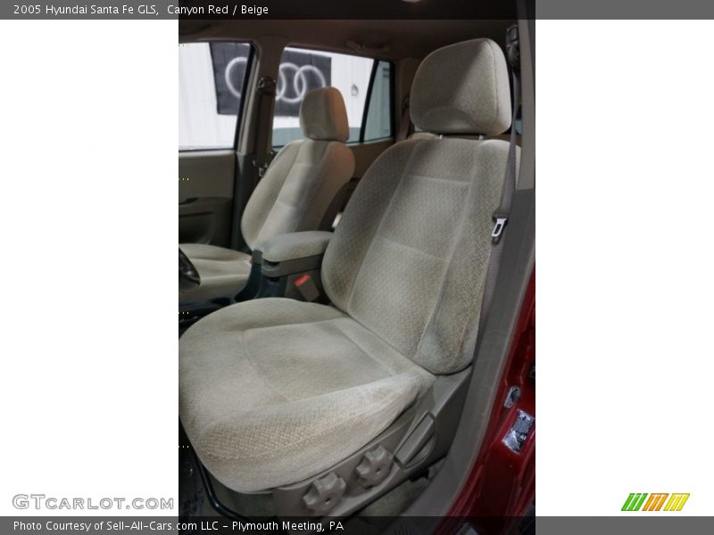 Canyon Red / Beige 2005 Hyundai Santa Fe GLS