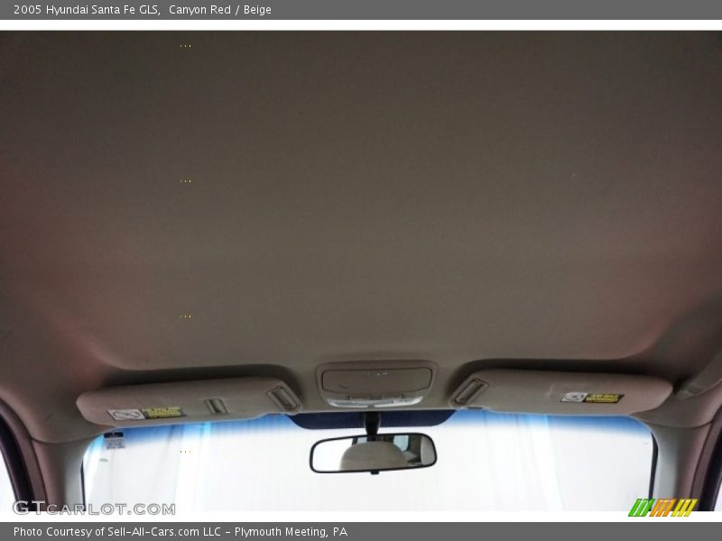 Canyon Red / Beige 2005 Hyundai Santa Fe GLS