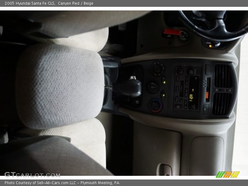 Canyon Red / Beige 2005 Hyundai Santa Fe GLS