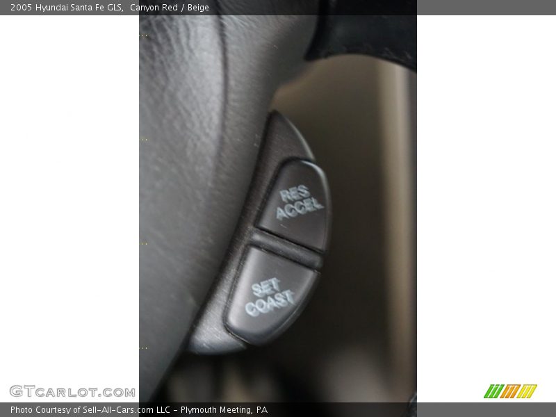 Canyon Red / Beige 2005 Hyundai Santa Fe GLS