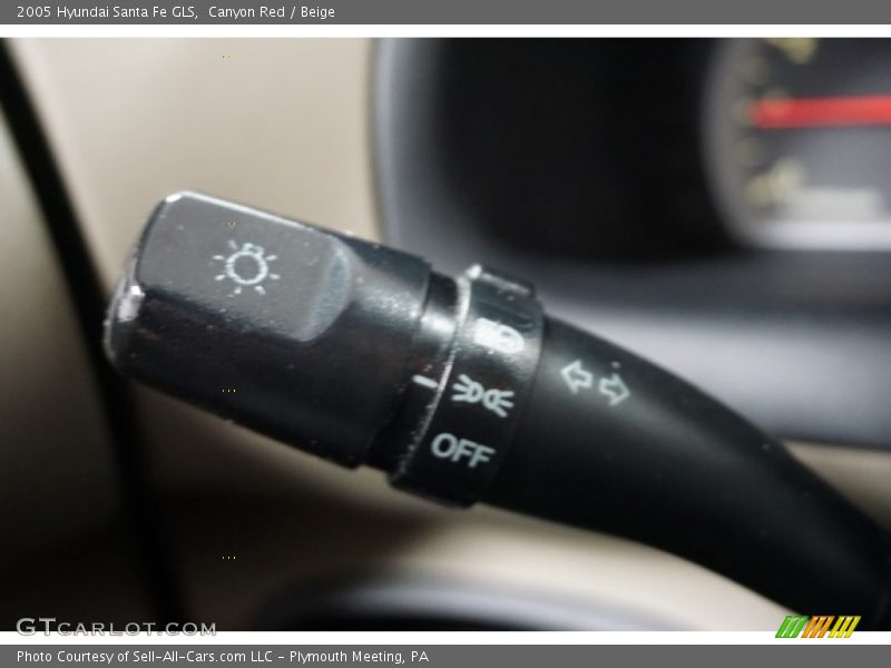 Canyon Red / Beige 2005 Hyundai Santa Fe GLS