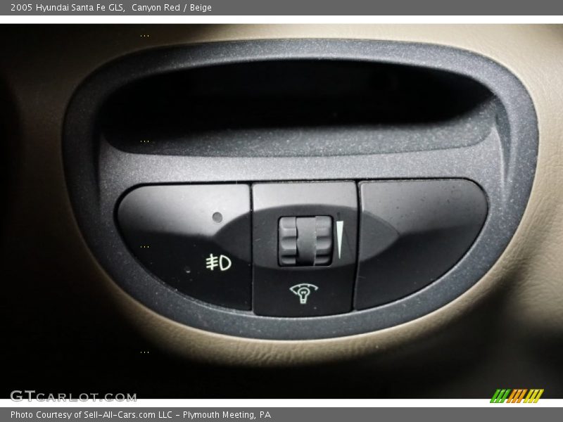 Canyon Red / Beige 2005 Hyundai Santa Fe GLS