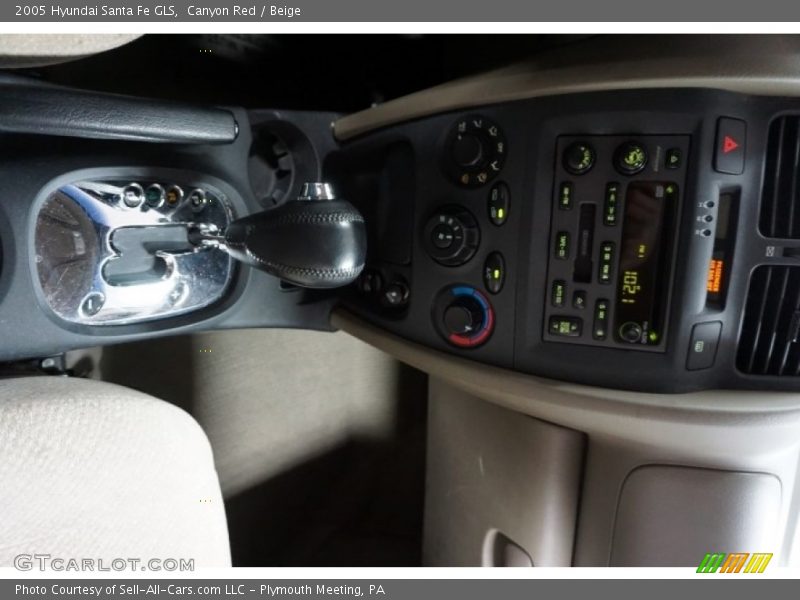 Canyon Red / Beige 2005 Hyundai Santa Fe GLS