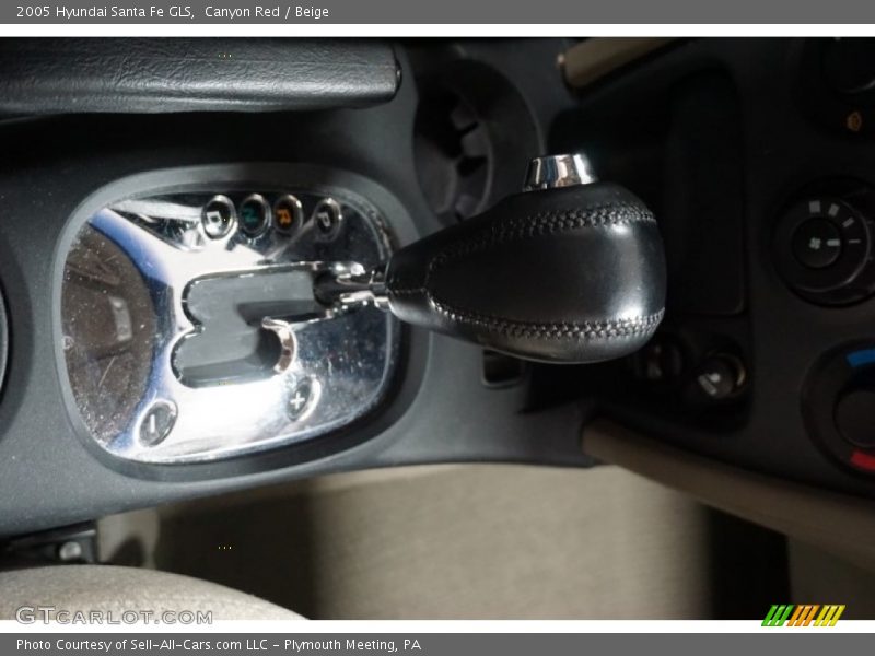 Canyon Red / Beige 2005 Hyundai Santa Fe GLS