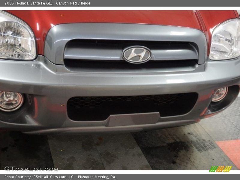 Canyon Red / Beige 2005 Hyundai Santa Fe GLS