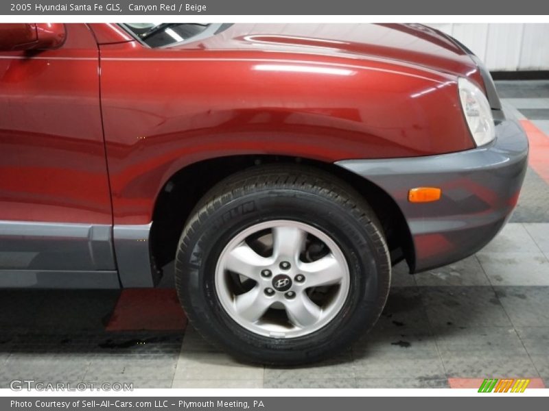 Canyon Red / Beige 2005 Hyundai Santa Fe GLS