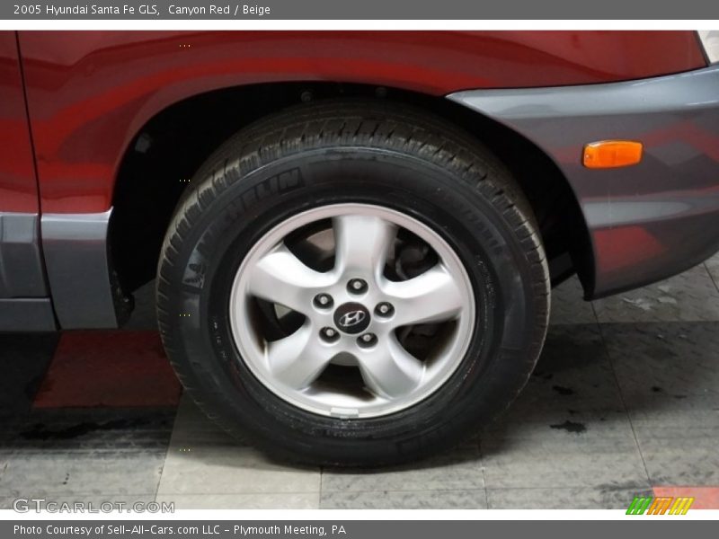 Canyon Red / Beige 2005 Hyundai Santa Fe GLS