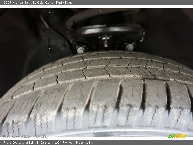Canyon Red / Beige 2005 Hyundai Santa Fe GLS