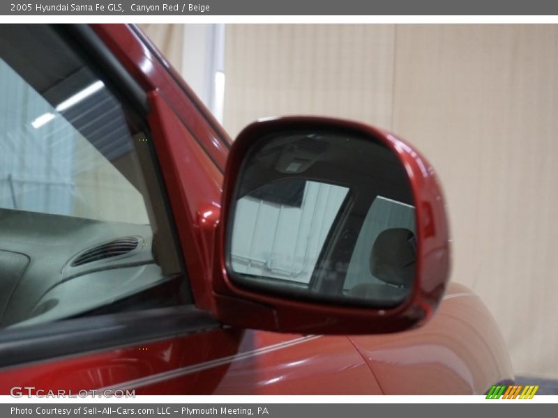 Canyon Red / Beige 2005 Hyundai Santa Fe GLS