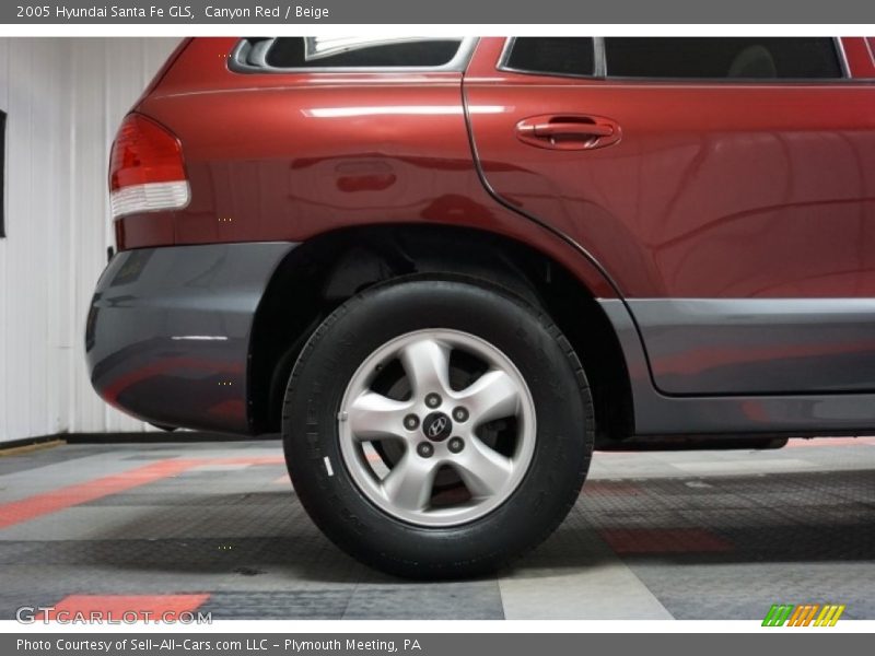 Canyon Red / Beige 2005 Hyundai Santa Fe GLS