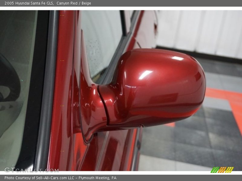 Canyon Red / Beige 2005 Hyundai Santa Fe GLS