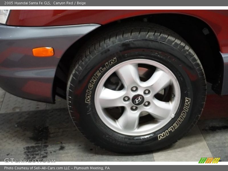 Canyon Red / Beige 2005 Hyundai Santa Fe GLS