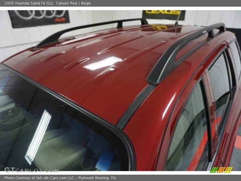 Canyon Red / Beige 2005 Hyundai Santa Fe GLS