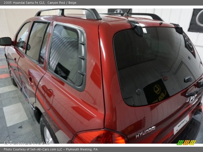 Canyon Red / Beige 2005 Hyundai Santa Fe GLS