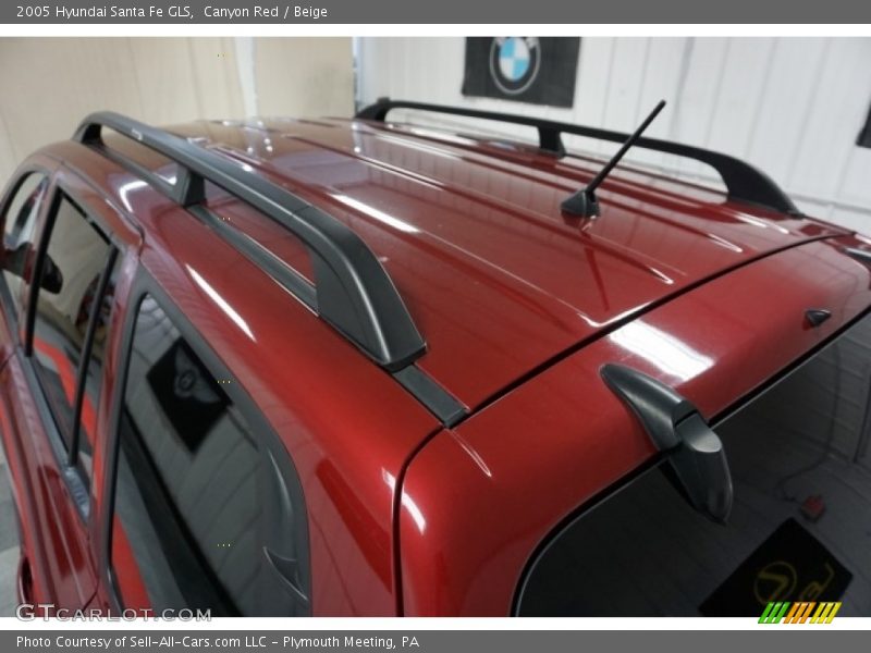 Canyon Red / Beige 2005 Hyundai Santa Fe GLS