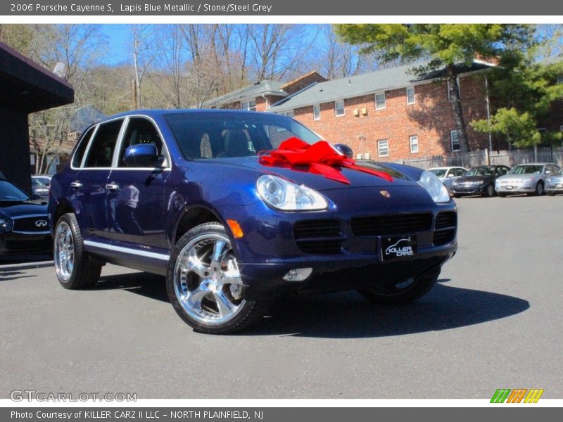 Lapis Blue Metallic / Stone/Steel Grey 2006 Porsche Cayenne S