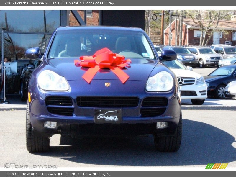 Lapis Blue Metallic / Stone/Steel Grey 2006 Porsche Cayenne S
