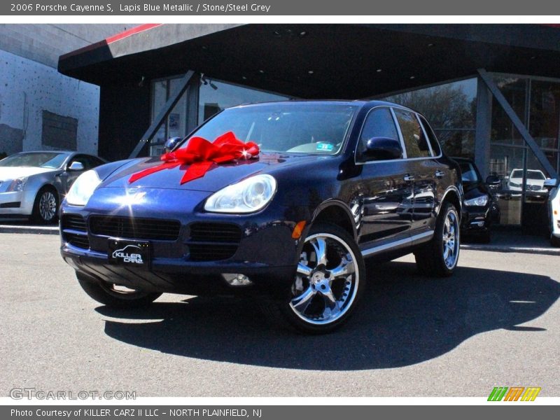 Lapis Blue Metallic / Stone/Steel Grey 2006 Porsche Cayenne S