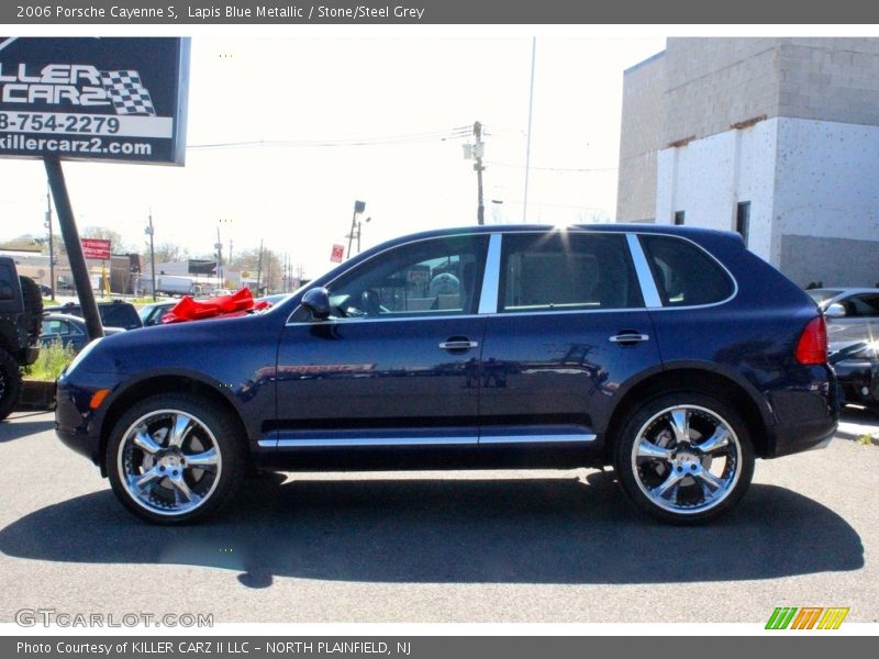 Lapis Blue Metallic / Stone/Steel Grey 2006 Porsche Cayenne S