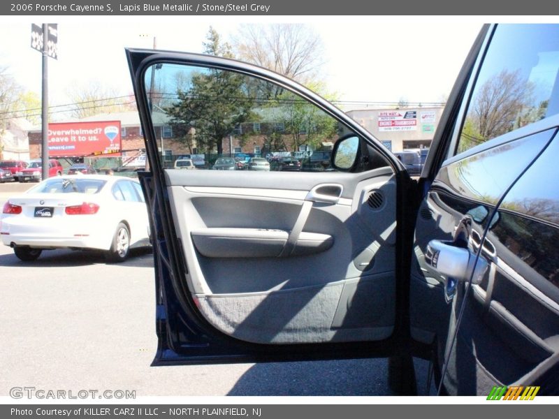 Lapis Blue Metallic / Stone/Steel Grey 2006 Porsche Cayenne S