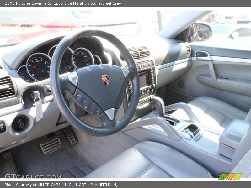 Lapis Blue Metallic / Stone/Steel Grey 2006 Porsche Cayenne S