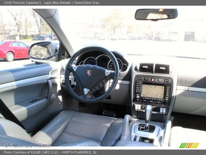 Lapis Blue Metallic / Stone/Steel Grey 2006 Porsche Cayenne S