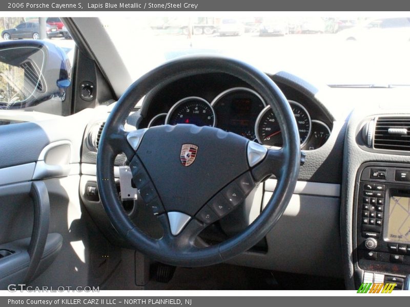 Lapis Blue Metallic / Stone/Steel Grey 2006 Porsche Cayenne S