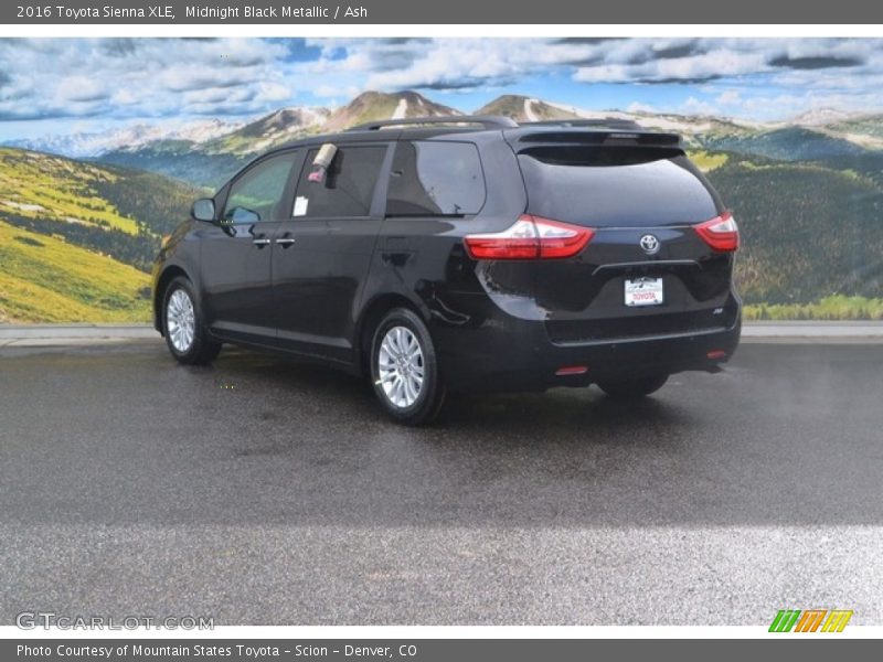 Midnight Black Metallic / Ash 2016 Toyota Sienna XLE