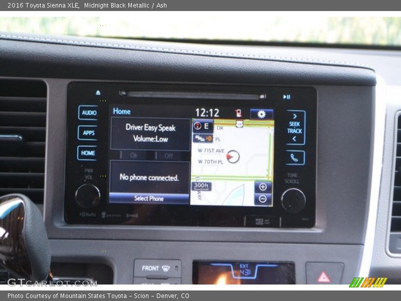 Midnight Black Metallic / Ash 2016 Toyota Sienna XLE