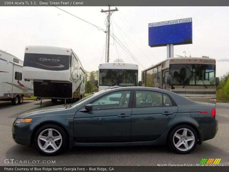 Deep Green Pearl / Camel 2004 Acura TL 3.2