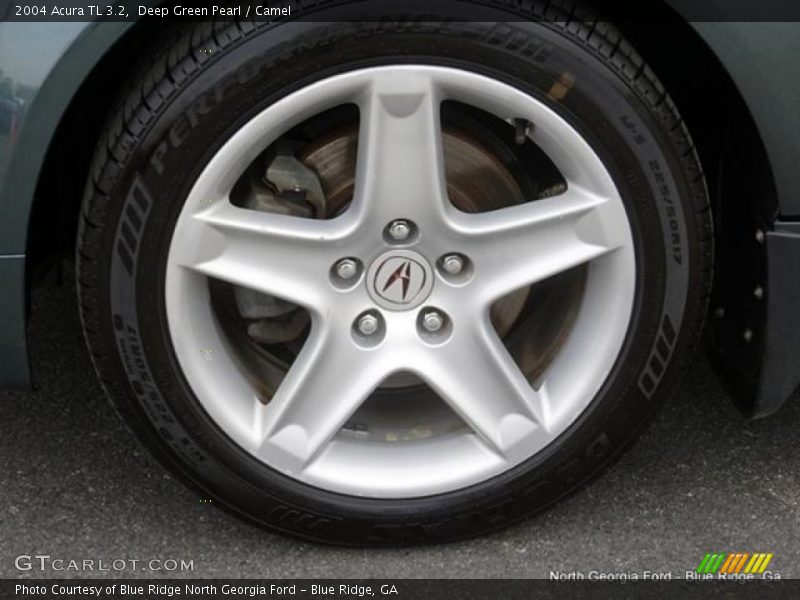 Deep Green Pearl / Camel 2004 Acura TL 3.2