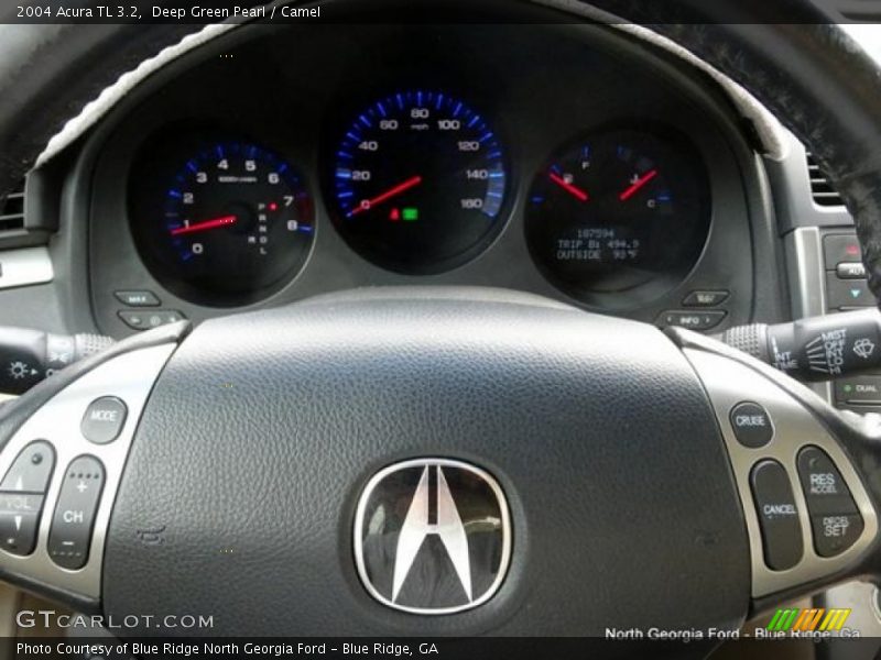 Deep Green Pearl / Camel 2004 Acura TL 3.2