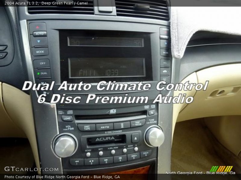 Deep Green Pearl / Camel 2004 Acura TL 3.2