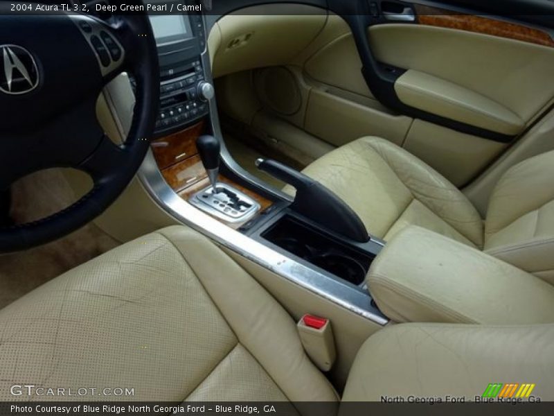 Deep Green Pearl / Camel 2004 Acura TL 3.2
