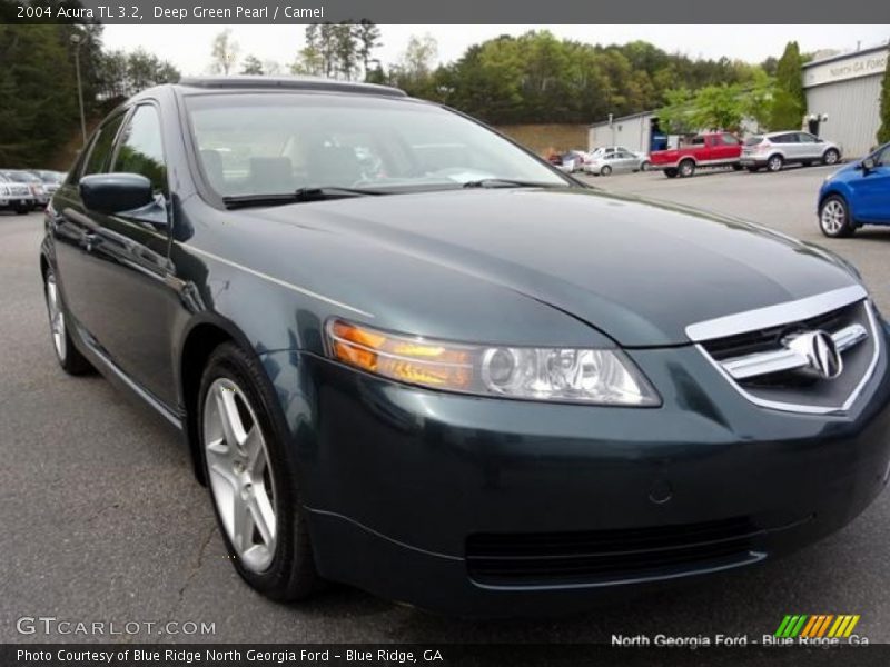 Deep Green Pearl / Camel 2004 Acura TL 3.2