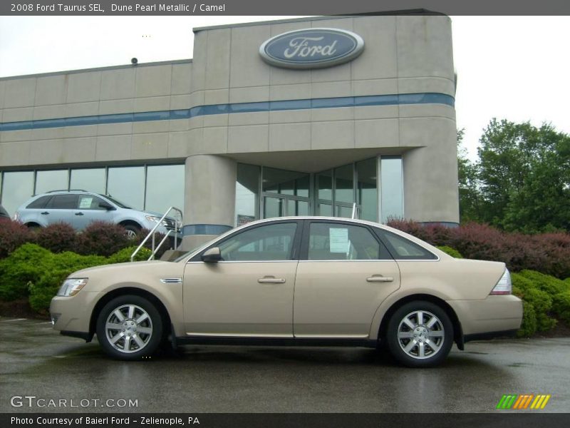 Dune Pearl Metallic / Camel 2008 Ford Taurus SEL