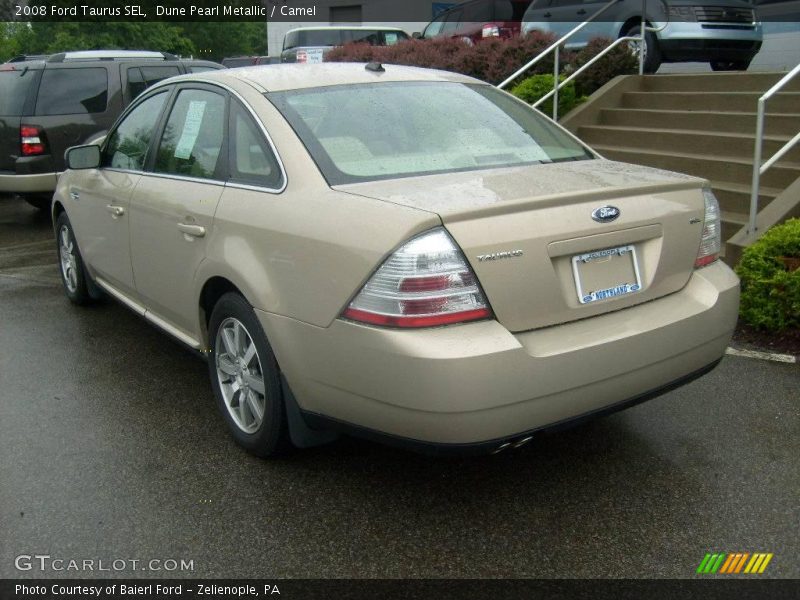 Dune Pearl Metallic / Camel 2008 Ford Taurus SEL
