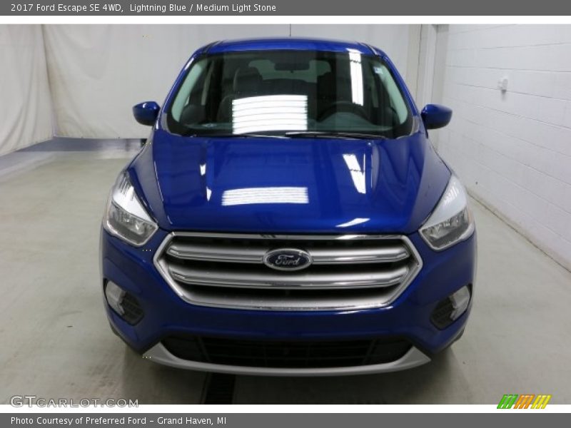 Lightning Blue / Medium Light Stone 2017 Ford Escape SE 4WD