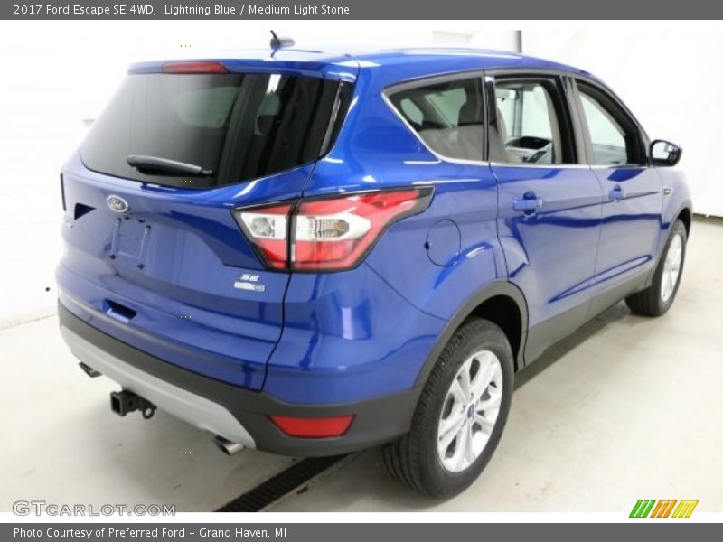 Lightning Blue / Medium Light Stone 2017 Ford Escape SE 4WD