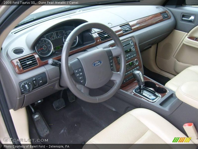 Dune Pearl Metallic / Camel 2008 Ford Taurus SEL