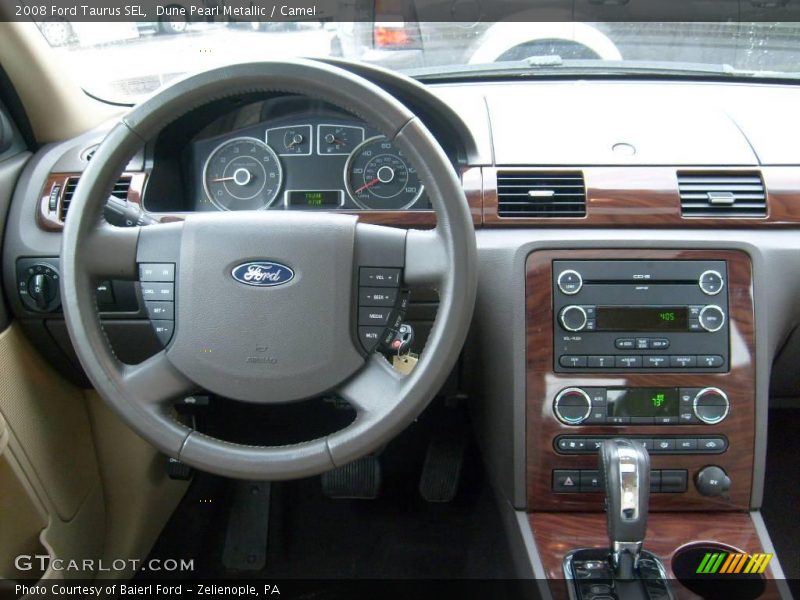 Dune Pearl Metallic / Camel 2008 Ford Taurus SEL