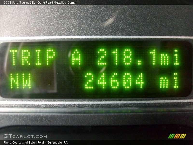 Dune Pearl Metallic / Camel 2008 Ford Taurus SEL