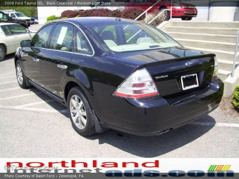 Black Clearcoat / Medium Light Stone 2008 Ford Taurus SEL