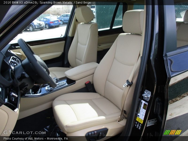 Sparkling Brown Metallic / Sand Beige 2016 BMW X3 xDrive28i