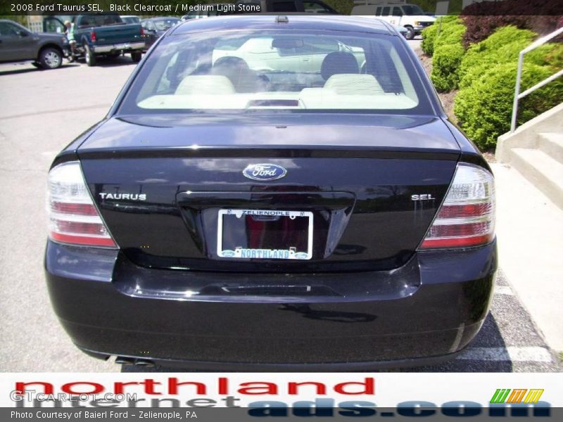 Black Clearcoat / Medium Light Stone 2008 Ford Taurus SEL